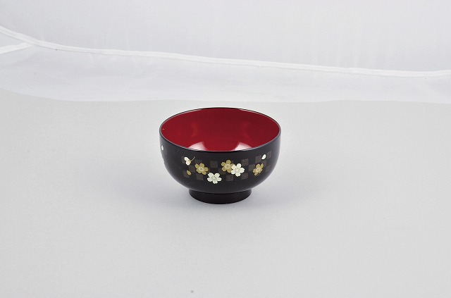 Lacquer Ware Color Soup Bowl CherryBlossomm#漆器彩　汁椀　さくら