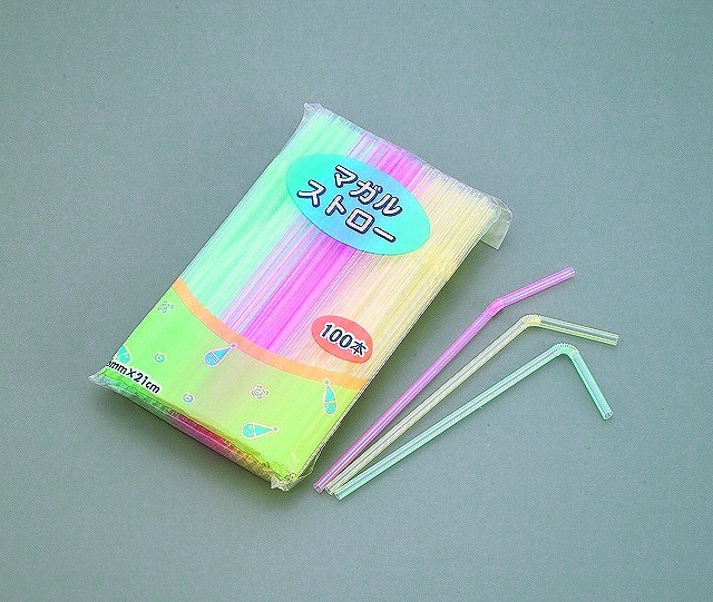 FLEXIBLE STRAW 100P#曲がるストロー　１００Ｐ　込