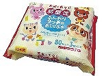 Weakly Acid Baby Wipe (80 sheets) 3P# 弱酸性ふんわりﾀｯﾁのおしりふき　80枚 ３P