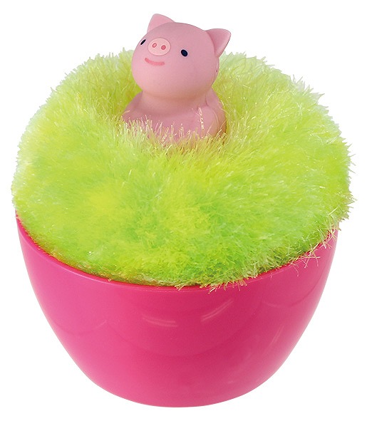 ANIMAL PC DUSTING BALL (PIG)#ｱﾆﾏﾙﾎﾟﾝﾎﾟﾝｸﾘｰﾅｰ　（ﾌﾞﾀ）