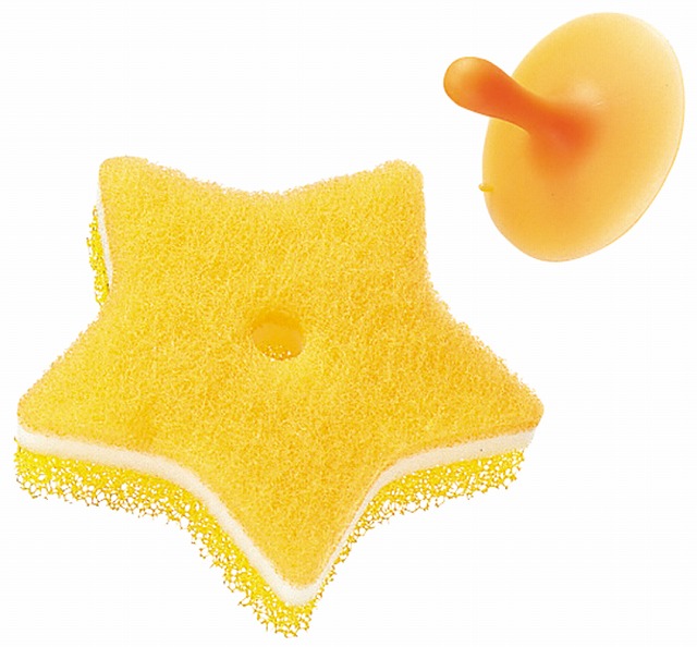 POCO BATHTUB CLEANING SPONGE STAR#POCOﾊﾞｽ洗いｽﾎﾟﾝｼﾞ  星