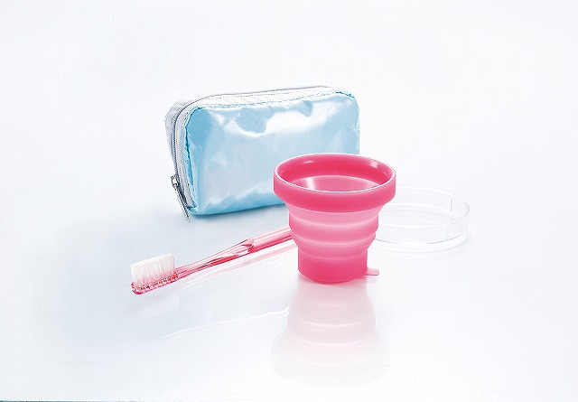 FOLDING PORTABLE GARGLE CUP M SIZE#たためる携帯うがいｺｯﾌﾟ　Mｻｲｽﾞ