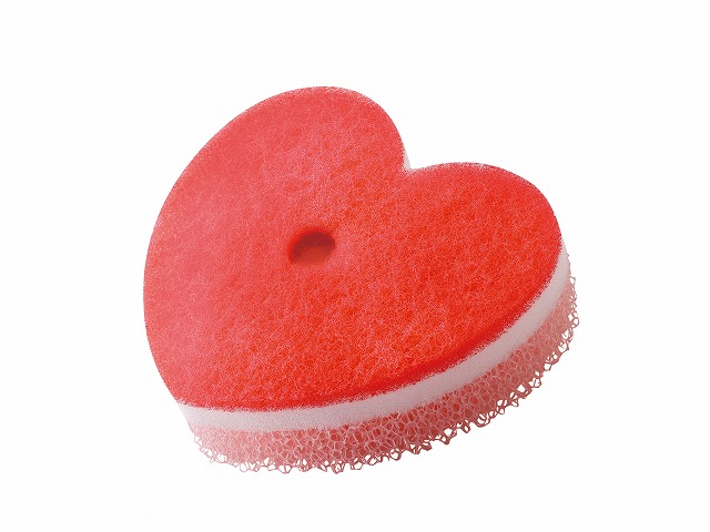 POCO BATHTUB CLEANING SPONGE REFILL (HEART)#POCOﾊﾞｽ洗いｽﾎﾟﾝｼﾞ ﾘﾌｨﾙ　(ハート)