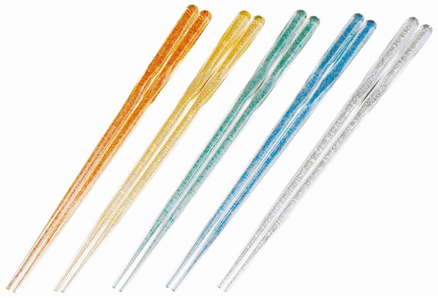 Twisted Chopsticks (with Glitter) 23cm#ねじり箸（ラメ入） １８cm