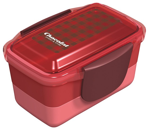 Chocolat Dome Two-tiered  Lunchbox 560ml#ドーム２段ランチボックス　５６０