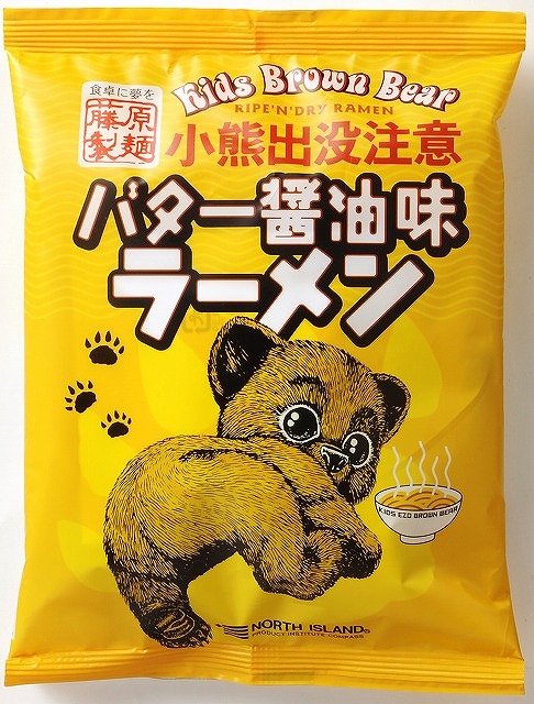 Beware of Little Bear Butter & Soy Sauce Ramen#小熊出没注意　バター醤油味