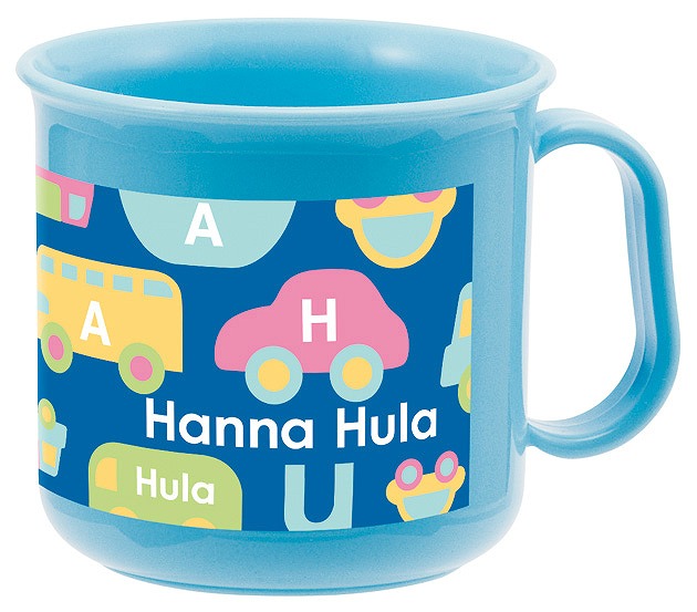 Hanna Hula  Transportation Heat Resistant Cup #耐熱コップ　のりもの